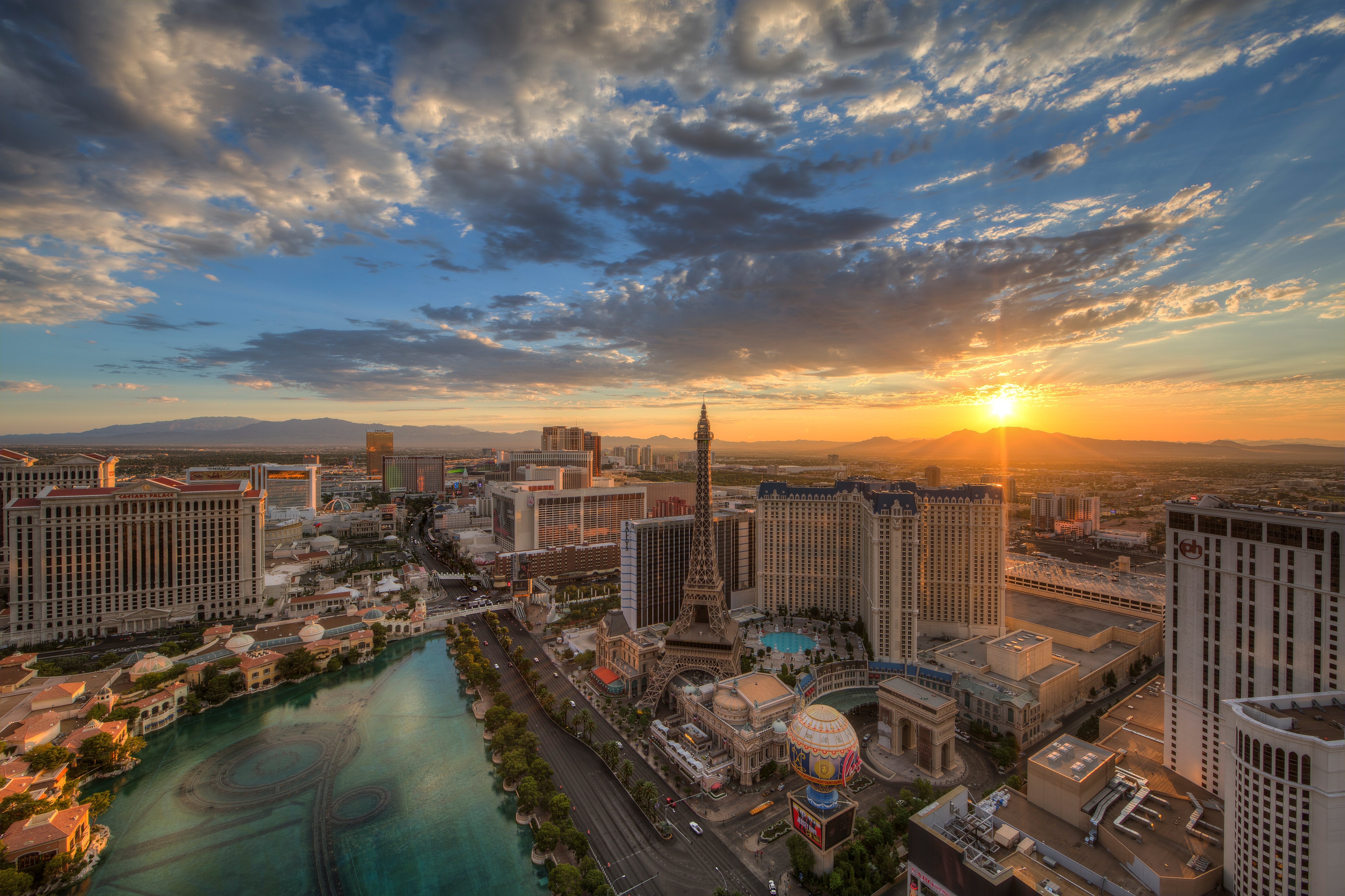 Las Vegas Strip with Sunset
