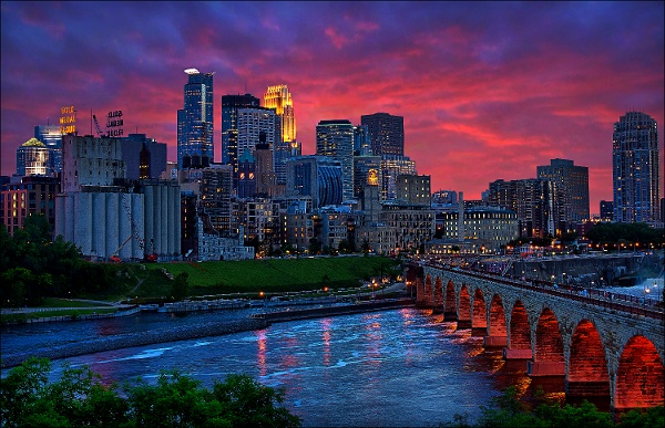 Minneapolis at Night-1