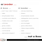 Be A Leader Not a Boss